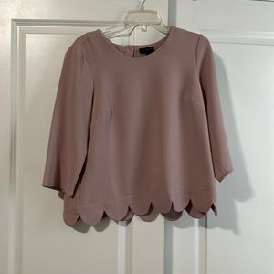 Pink Scalloped Blouse